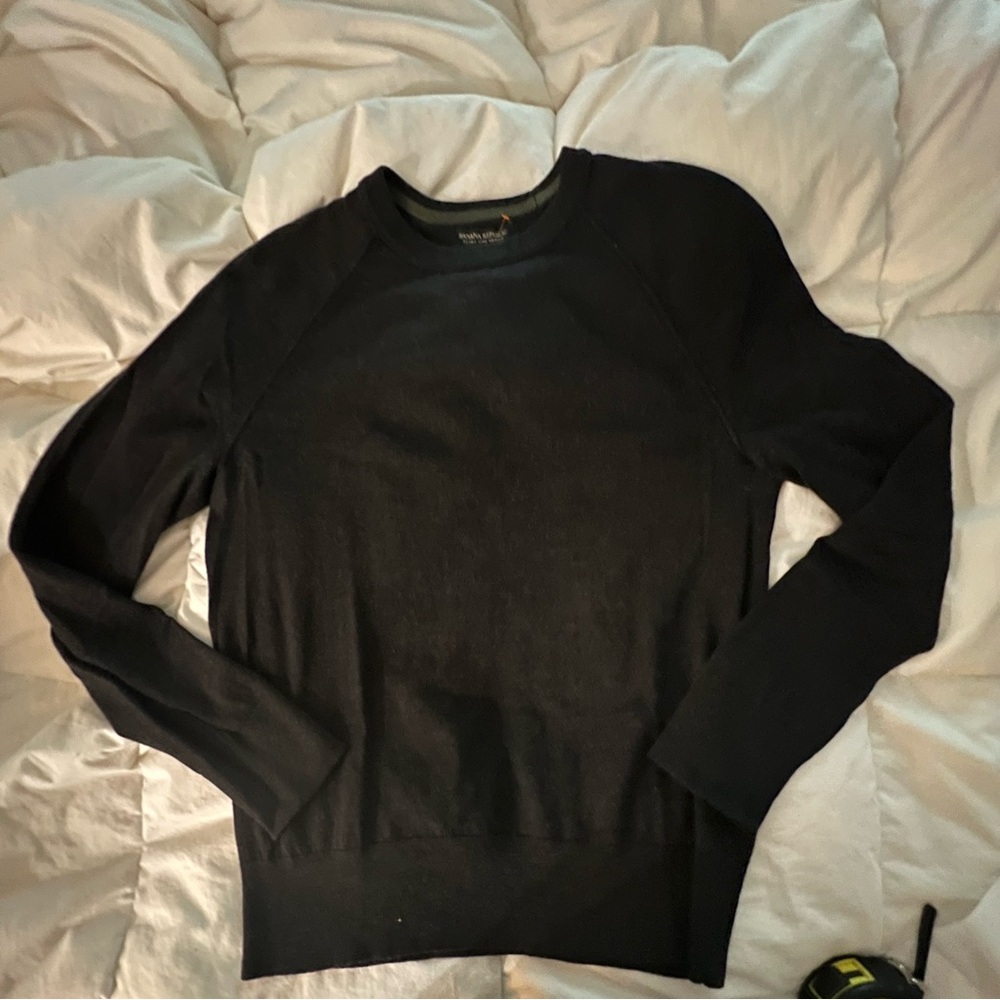 Banana Republic Men's Fine Merino Wool Gray Sweater M